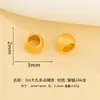 Prata 925 Banhada a Ouro Formato de Lanterna Seis Palavras Mantra Pequenas Contas Espaçadoras Pulseira Colar DIY Feito à Mão Acessórios de Prata