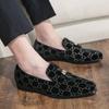 Zapatos Casuales de Cuero con Punta Fina Británicos Zapatos para Hombre con Borla de Corduroy para Aumentar la Altura Primavera y Otoño Retro Loafers Perezosos de Un Solo Paso para Hombre
