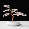 Cascalho de Cristal Natural Árvore de Cristal de Pinheiro de Boas-Vindas Decoração Decorativa de Alto Padrão para Casa Sala de Estar Escritório Árvore da Fortuna Enfeites