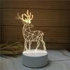 Luz noturna 3D criativa pequena luminária de mesa atividade pequeno presente empresa presente de Natal acrílico placa suporte de lâmpada atacado
