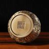Latas de Chá Tigela da Fortuna de Latão Selecionada Cuidadosamente com Tampa, Pote de Arroz, Pequeno Ornamento de Escritório, Decoração de Estudo, Presente para Cerimônia de Abertura