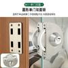Cerradura de puerta de vidrio de acero inoxidable 304, sin perforaciones, para una sola puerta, cerradura de doble apertura, cerradura de puerta corrediza de vidrio sin marco, cerradura cuadrada