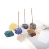 Porta incienso de piedra cruda de cristal natural al por mayor, Bandeja para incienso, Soporte para incienso, Artesanías y adornos de cristal