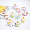 Desenho Animado Fofo Frutas se Abraçando Gato KT Acessórios de Resina diy Acessórios de Cola de Creme Decoração de Presilha de Cabelo Pequenos Acessórios de Resina