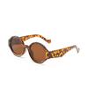 Lentes Xunge 95130 redondos color jalea carey montura pequeña foto callejera gafas de sol de color sólido gafas de sol para mujer gafas de sol para hombre