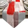 Camino de mesa con arte abstracto moderno más vendido de Amazon, ideal para cenas, fiestas y decoración de mesas de salón americanas.