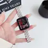 Adequado para Apple 5678910 Sete Pulseira de Relógio de Metal Cintura Pequena Samsung Huawei Fit4 Xiaomi Pulseira de Aço Inoxidável