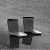 Casual Punta Cuadrada Más Fácil de Combinar Botas de Caballero para Mujer Primavera y Otoño Temperamento Tacón Bajo Manga Media Bota de Media Pantorrilla