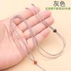 Cordão para Pescoço Retrátil com Contas Pretas Abacaxi Corda Pingente Pequeno Marca Buddha Simples Jade Pei Corda de Pescoço Vermelha e Preta Venda por Atacado
