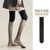 Calcetines Largos de Aire Acondicionado, Calcetines de Seda de Aire Acondicionado para Mujer, Estilo Delgado de Verano, Calcetines Largos para Habitación con Aire Acondicionado, Calcetines Largos Antideslizantes Extendidos por Encima de la Rodilla