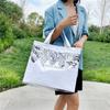 Bolsa de Papel Kraft de Gran Capacidad para Mujer 2022 Nueva Retro Transparente de PVC Bolsas de Mano Estilo Japonés Estilo Coreano Bolso para Mujer