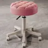 Silla de Peluquería Barbería Hogar Manicura Taburete Redondo Taburete de Belleza Salón de Belleza Giratorio Elevador Polea