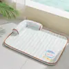 Cama para Mascotas para Primavera y Verano, Cama para Gatos, Cama para Perros, Alfombrilla de Sisal para Jugar y Dormir Desmontable y Lavable, Cama Transpirable para Dormir para Perros y Gatos en Verano