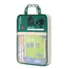 Bolsa organizadora de archivos para libros de texto de temporada escolar, bolsa de almacenamiento de malla con cierre para materiales de aprendizaje de estudiantes de primaria y secundaria