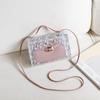 Bolsa Feminina 2021 Nova Moda Estilo Coreano Comércio Exterior Corrente Transparente Moda Bolsa Feminina Ombro Distintivo All-match Textura Crossbody