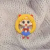 Muñeca de dibujos animados pintada con resina, animal pequeño, hongo, palma, DIY casero, accesorios para pendientes, llavero, material para colgante