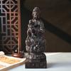 Agarwood do Vietnã Enviando Criança Guanyin Artesanato Madeira Maciça Estátuas de Buda para Casa Esculturas em Madeira Ornamentos Brinquedo Cultural Presente Ornamentos