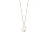 Collar Grande de Calabaza Kirin para Mujer, Versión de Alta Gama, Calabaza Pequeña con Ágata Roja y Nácar Blanco, Chapado en Oro V con Oro Rosa de 18 Quilates, Estilo para Mujer