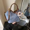 Bolsa Saco Versátil Nova Moda 2026 com Textura, Bolsa de Ombro e Transversal em Bloqueio de Cores Simples, Pequena Bolsa de Mão para Mulheres
