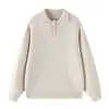 Mu Qiu Ropa de Hombre 830G Pesado Cálido Cuello Solapa Suéter Polo Hombre Estilo Old Money Estilo Perezoso Sensación Relajada Tejido