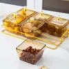 Plato de Fruta Moderno Sencillo Plato para Bocadillos de Comida Dieléctrico Plato de Fruta Plato Adriac con Tapa Plato para Frutos Secos del Hogar Plato para Bocadillos