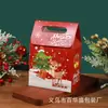 Caja de Pastel Impresa de Dibujos Animados Navideños, Empaque para Snacks de Mano, Dulces, Caja de Empaque para Regalos Navideños al por Mayor