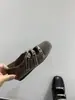 Zapatos de Mujer Retro de Punta Cuadrada y Tacón Bajo 2026 Otoño Nuevos Versátiles Planos Slip-On Estilo Suave Zapatos Mary Jane Modernos