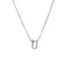 Collar de Acero de Titanio con Colgante Pequeño de Moda 26 Letras Inglesas Cadena para Clavícula Versátil Simple Exquisita Que No Se Desvanece Venta al por Mayor Transfronteriza