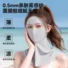 Mascarilla facial completa de verano con protección para el cuello, mascarilla facial integrada para mujer, protección UV, cartílago de seda de hielo, máscara protectora de belleza médica
