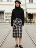 Za Comércio Exterior Transfronteiriço Estoque Pronto Estilo Europeu e Americano Roupas Femininas Verão Novo Design Saia Midi Plissada Drapê