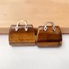 Mini Bolso de Mano con Tallado de Cristal en Polvo Natural, Bolsita, Cristal Amatista, Jade, Decoración de Escritorio, Adornos para Tallado DIY