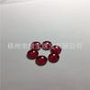 Corindón rojo al por mayor plano liso redondo 3 mm ~ 10 mm Rubí artificial corindón rojo sintético RD