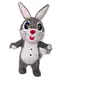 Disfraz de Mascota Inflable de Dibujos Animados Conejito Traje de Muñeco Conejo Sección Compuesta Conejo de Orejas Largas Mascota