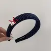 Diadema Blanco Retro Coreano Nuevo Estilo con Lazo Rojo Cuadros Puntos Cabeza Alta Estilo Universitario Retro para Mujer