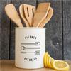 Jaula para palillos de hierro galvanizado de estilo europeo, barril para palillos, cubertería de hierro, tarro para cubiertos, estante de almacenamiento de cocina, tarro de almacenamiento escandinavo, personalización