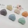 Cardigã de Tricô Botão Botão Coração Botão Macaron Gelatina Botão de Camisa Roupas Infantis Botão Coração