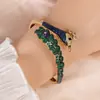 Estilo Europeo y Americano Collar y Pendientes de Pavo Real con Piedras Preciosas de Colores y Diamantes Completos Accesorios para Vestido de Novia Mujeres Fábrica Venta al por Mayor Lujo Ligero