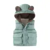 Chaleco para Niños con Capucha Engrosado Ropa Exterior para Niño Chaleco Cálido Chaleco de Terciopelo para Bebé Niña Niños Pequeños y Medianos Lindo Bebé