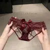 Pantis de Encaje Picante Estilo Japonés para Mujer con Tirantes Finos, Corte Cruzado, Reveladores de Glúteos, Seductores, Transpirables, Finos, Tangas de Mujer sin Costuras