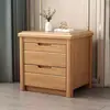 Mesita de Noche Madera Maciza Estilo Chino Moderno Tronco Almacenamiento Armario Estrecho 40 Gabinetes Dormitorio Sencillo Decoración Casa de Alquiler