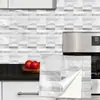 TS374-393 Pegatina de patrón de ladrillo transfronterizo, pegatina de imitación de azulejo para decoración de renovación del hogar y la cocina, pegatina de pared impermeable autoadhesiva