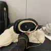 Bolso Cuadrado de Textura de Moda 2025 Elegante y Moderno Nuevo Bolso Cruzado de Cadena para Hombro Casual Pequeño Cuadrado para Mujer