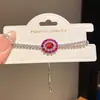 Pulsera con Colgante Ovalado de Circonita Transfronterizo Europeo y Americano Tipo Tirador Pulsera Estilo Corte Retro Diseño de Nicho Joyería de Mano