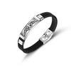 Pulseras de Acero Inoxidable para Hombre de Venta Caliente Transfronteriza, Pulseras de Silicona Personalizadas de Moda, Pulseras que No se Desvanecen, Venta al por Mayor de Joyería