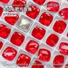 Joias para Nail Art Quadradas Grossas de 10mm com Ângulo Reto Base Pontiaguda Diamante de Formato Especial Cristal Acessórios de Unha Usáveis Diamante para Nail Art Atacado