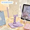 Soporte para Teléfono de Conejo Lindo, Soporte Plegable de Metal para Escritorio, iPad, Tablet, Universal, Rotación de 360 Grados, Tamaño Grande