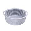 Cesta de sandía redonda de plástico extragrande, cesta de fruta gruesa, cesta de sandía para almacenar verduras, cesta con marco.
