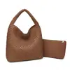 Nova Bolsa Simples Tecida à Mão para Mulheres Grande Capacidade Bolsa Tote de Ombro Bolsa de Axila Bolsa Saco Bolsa para Mãe