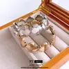Pulseira de Corda Elástica Geométrica Brilhante Estampada Europeia e Americana, Design de Pulseira Versátil Tendência Personalizado, Atacado de Joias de Nicho