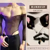 Lencería Sexy Lobe, Ropa de Malla Apasionada y Atractiva, Body Sexy Transparente de Talla Grande Adornado con Pedrería para Hombre